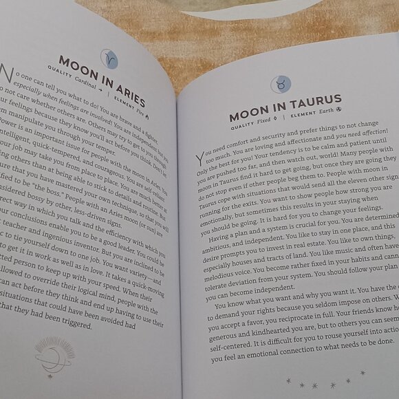 Mindful ASTROLOGY COSMIC Guide Book ZODIAC Sun Moon Stars Self-Knowledge - Picture 13 of 13